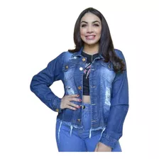 Jaqueta Jeans Feminina Desfiada Premium A Pronta Entrega