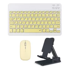 Kit Teclado Inalámbrico Bluetooth Ratón + Soporte