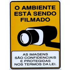 Placa De Pvc O Ambiente Está Sendo Filmado