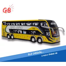 Miniatura Ônibus Viação São João Turismo New G8 - 30cm