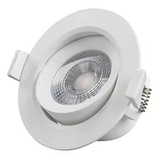 Spot De Led Lorenzetti Redondo 5w Bivolt 6500k Luz Branca Cor Branco 110v/220v