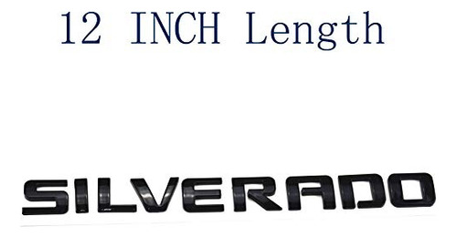 Emblema Reemplazo Chevy Silverado Lt, 3d 1500 2500hd (negro) Foto 5