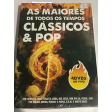 Dvd - Box - Clássicos E Pop - 4 Dvds Ao Vivo - Original