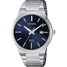 Reloj Citizen Bi506051l Original Plateado Para Hombre Color De La Correa Gris Color Del Bisel Gris Color Del Fondo Azul