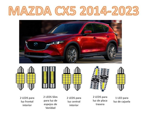Led Interiores Mazda Cx5 Cx-5 2014 2022 Premium Kit Canbus Foto 2