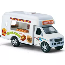 Miniatura Mini Food Trucks Caminhão De Fast Food 