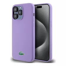 Protector Original Lacoste iPhone 15 Pro Max Magsafe Lila 3