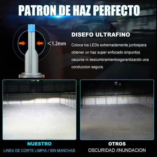 Kit De Faros Led H4 H11 H7 H1 9005 9006 9007 Auto 26000lm Foto 5