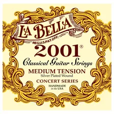 Encordado La Bella 2001mt Tension Media Para Guitarra Clasica
