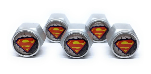 Foto de Tapa Valvulas Para Neumatico Emblema Superman Dc Comics