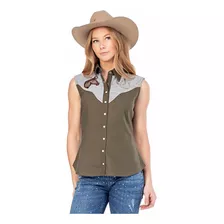 Camisa Regata Feminina Zenz Western 1970 Zw0323019