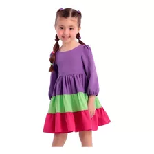 Vestido Infantil 3 Marias Inverno Mon Sucré Bloom 22240 B.e.