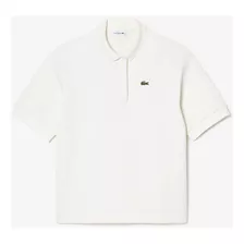 Polo Lacoste Oversized Em Piqué De Algodão Dupla Face