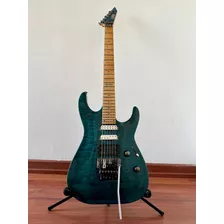 Ltd Mh-103q Azul Guitarra Eléctrica