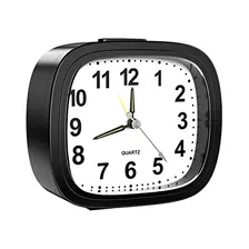 Reloj Despertador Analógico, Reloj De Cuarzo Movimient...