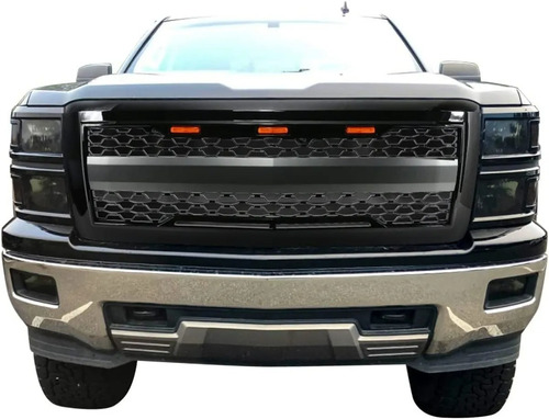 Parrilla Led Ambar Compatible Chevrolet Silverado 1500 14-15 Foto 2