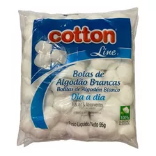 Algodão Em Bolas Brancas Pacote 95g Cotton Line