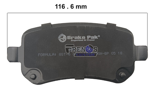 Pastilla Freno Tra Brake Pak Para Dodge  Journey Foto 7