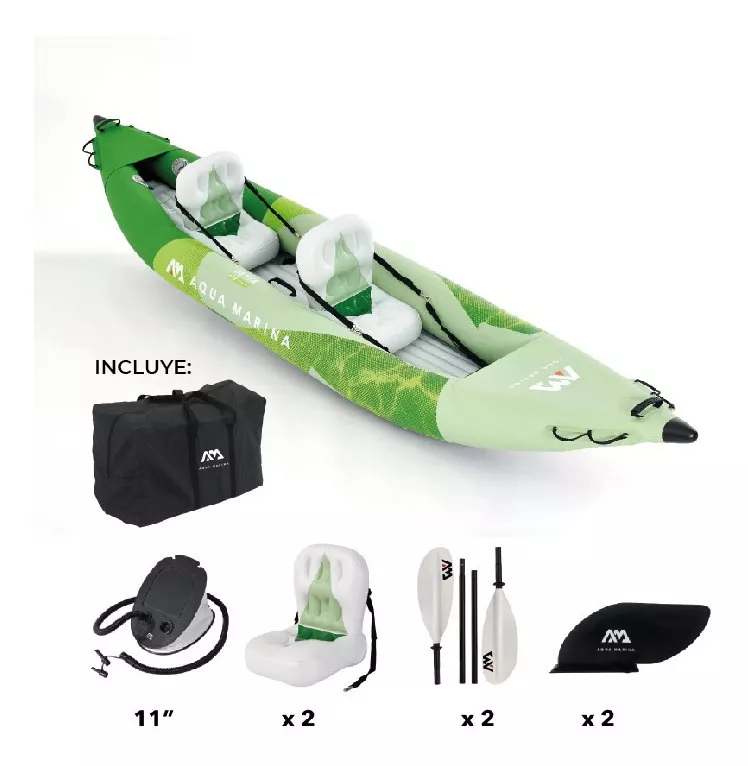 Kayak Inflable / Betta doble Leisure / Kayak 2 Personas