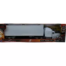 New Ray 1:32 Peterbilt 379 Caja Seca Todo Blanco- Trailer Es Color Blanco