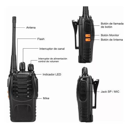 Baofeng Bf-888s Radio Porttil Radio Walkie-talkie 2 Piezas Foto 2