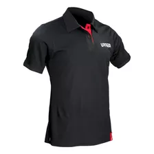 Playera Tipo Polo Dry Fit Para Caballero Color Negro Talla C