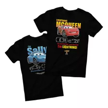 Playera Pareja Mcqueen Y Sally 100% Algodón | Forjado Autos