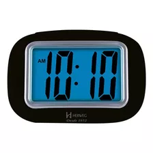 Relógio Despertador Digital Herweg Alarme Soneca 2976 034 Cor Preto