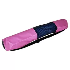  Grande Yoga Mat De Nylon Con Cremallera Bolsa - Rosa.