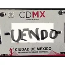 Placas Taxi Cdmx Vendo Confiable