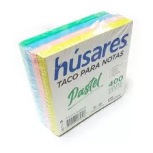 10 Tacos Color Husares 9 X 9 Cm 400 Hojas Color Multicolor