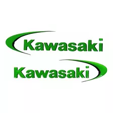 Adesivos Emblemas Compativel Kawasaki Tverde 15x4cm 3d Re19 Cor Kawasaki Verde