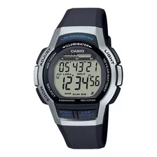 Reloj Casio Ws-1000h-1a2vcf Sumrgible Color De La Malla Negro Color Del Bisel Negro Color Del Fondo Blanco