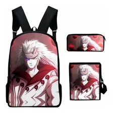 Juego De 3 Unidades De Mochilas Escolares Naruto Anime The H