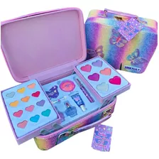 Maquillaje Infantil Niñas Maleta + Set De Brochas