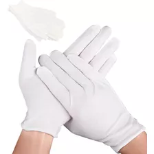 Guantes X6 Blancos Puro Algodon Antialergenicos