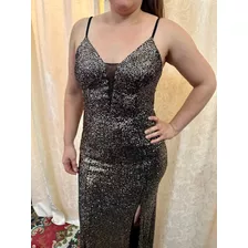 Vestido De Fiesta Largo Con Lentejuelas Talles Grandes