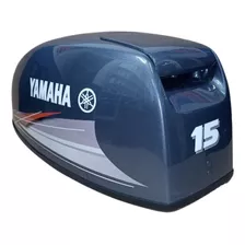 Capo Cobertura De Fibra Do Motor Popa Yamaha 15 Hp 2 Tempos