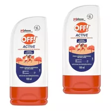 Repelente Off Active Longa Duração Até 10h 100ml Esportes 2u