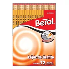 Lapiz Berol Set De 72 Pzs Del Numero 2 Grafito