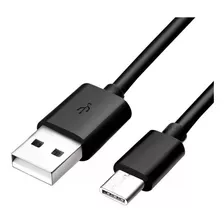 Cable Usb Tipo C Con Filtro Usb Carga Y Datos 1.2 Mts Color Negro