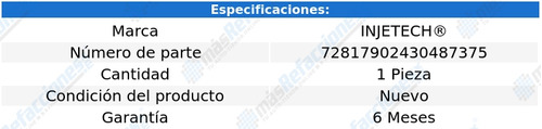 Inyector Combustible Optima V6 2.7l De 2006 A 2010 Injetech Foto 2