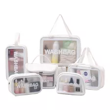 6pcs Neceser Bolsa De Viaje Cosmetiquera Impermeable Washbag