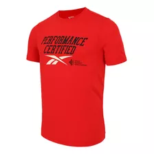 Playera Reebok Entrenamiento Big Logo Hombre Rojo