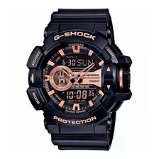 Relógio Casio G-shock Masculino Anadigi Rosê Ga-400gb-1a4dr