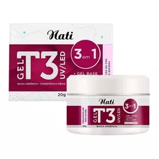 Alongamento Nati - Gel T3 Rosa Natural