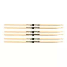 Kit 3 Baquetas Pro Mark 5a Pm American Hickory Tx5aw P/ Mad