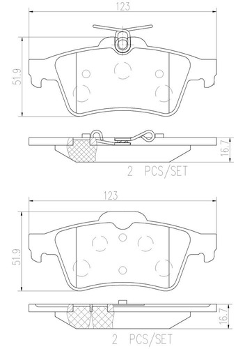 Balatas Traseras / Mazda 3 Gt 2008 A 2013 Cermica Foto 2