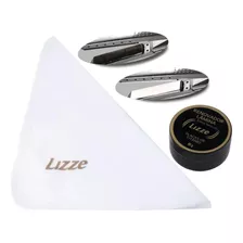 Kit Lizze Cera Renovadora Polimento Prancha Placas Titanium Cor Branco Bivolt - 110v Ou 220v