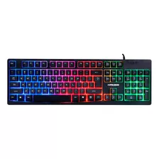 Teclado Gamer C/ Fio Kross Njord Membrana Led Rgb Ke-kg105